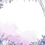 10 Beautiful Purple Floral And Leaves Birthday Invitation Templates