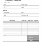 10 Blank Invoice Templates Free Word Templates Free Blank Invoice