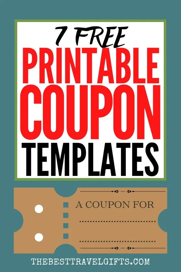 Blank Printable Homemade Coupon Templates