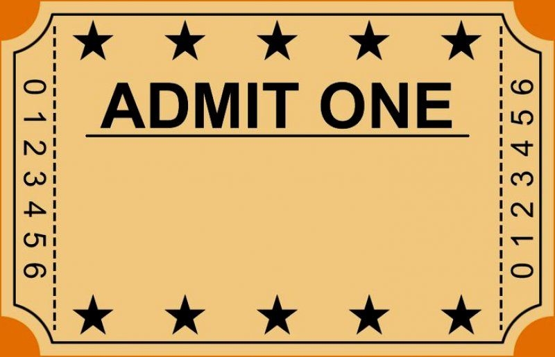 13 Blank Theatre Ticket Template Ideas Ticket De Cine Boletos