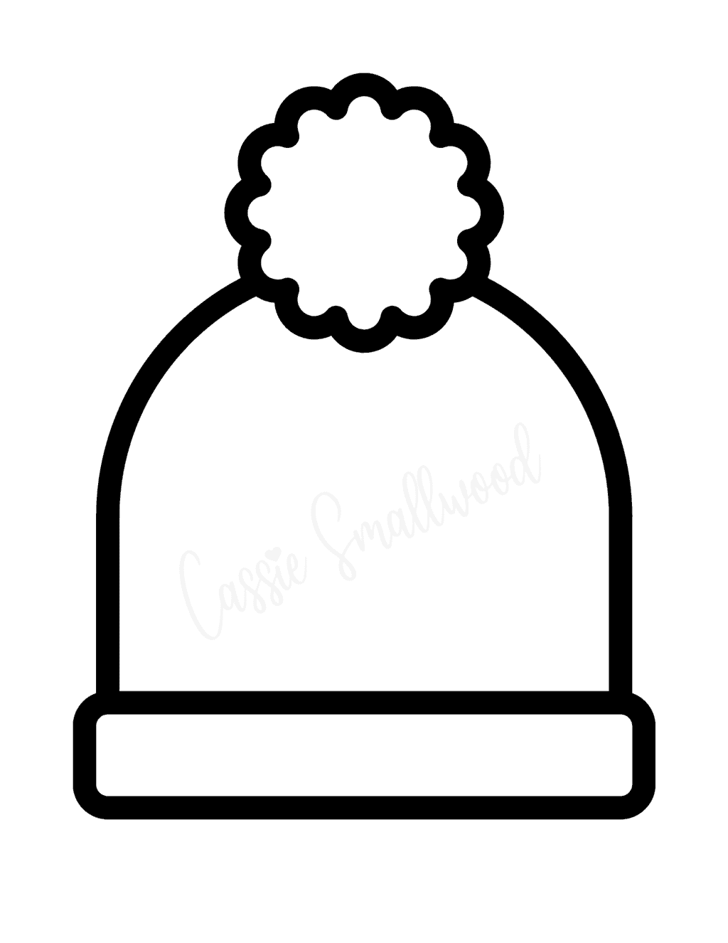 Blank Winter Hat Templates