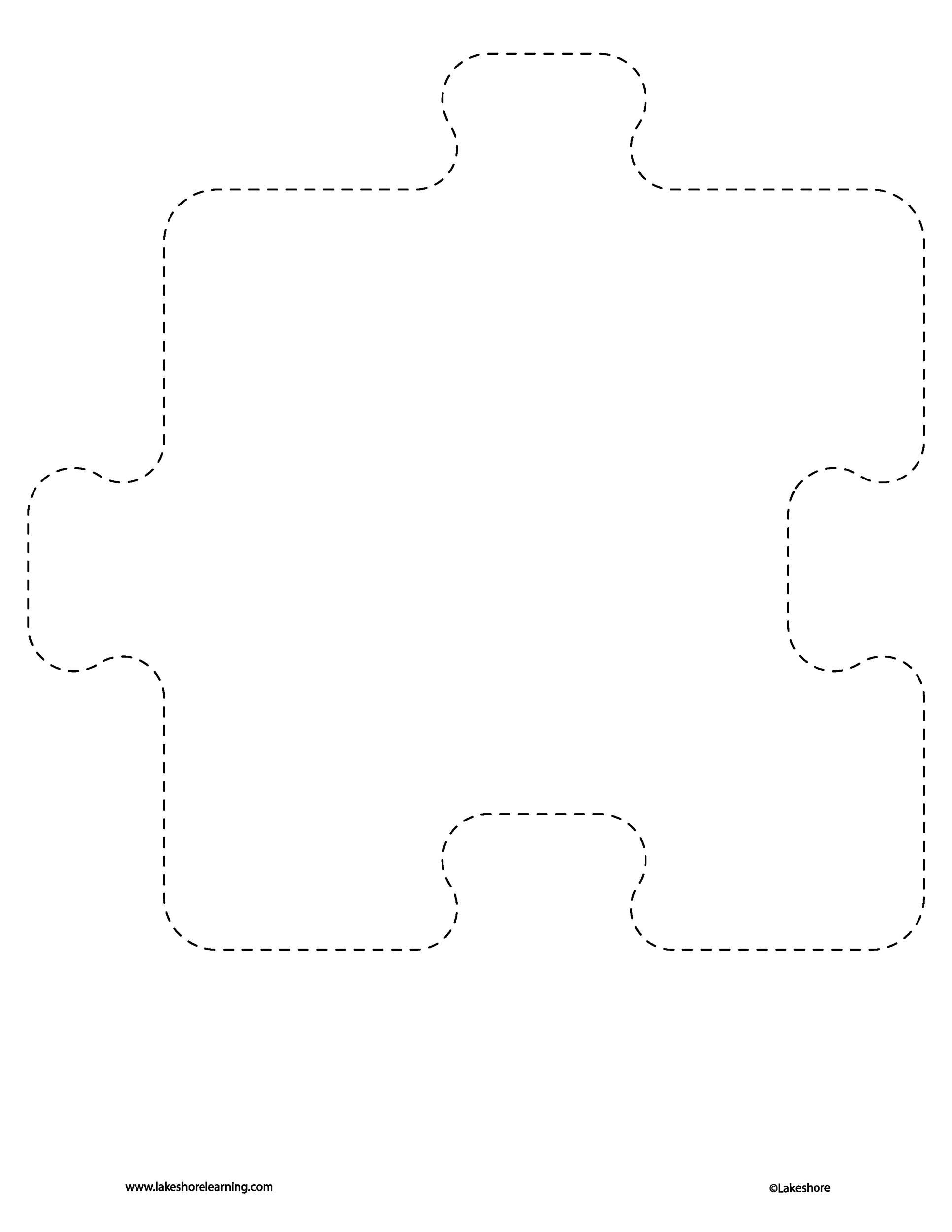 19 Printable Puzzle Piece Templates TemplateLab Puzzle Peice Blank