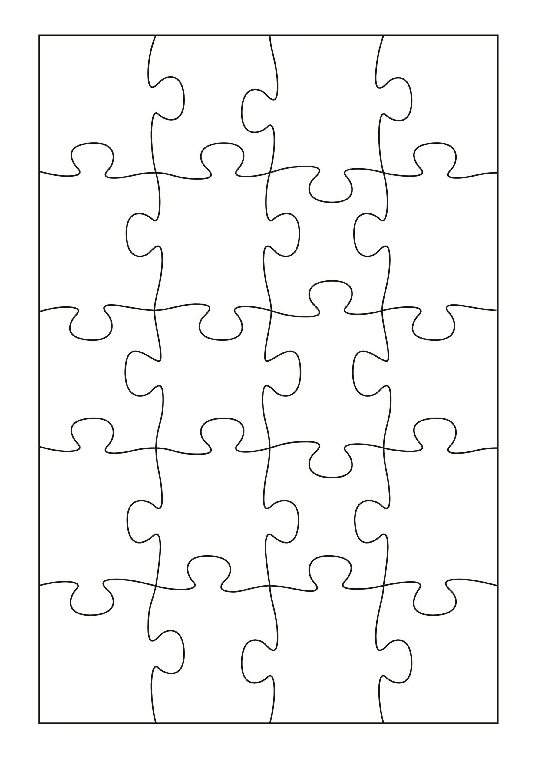 19 Printable Puzzle Piece Templates TemplateLab Puzzle Piece