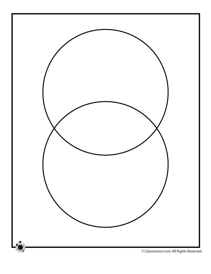 2 Circle Venn Diagram Template Woo Jr Kids Activities Venn