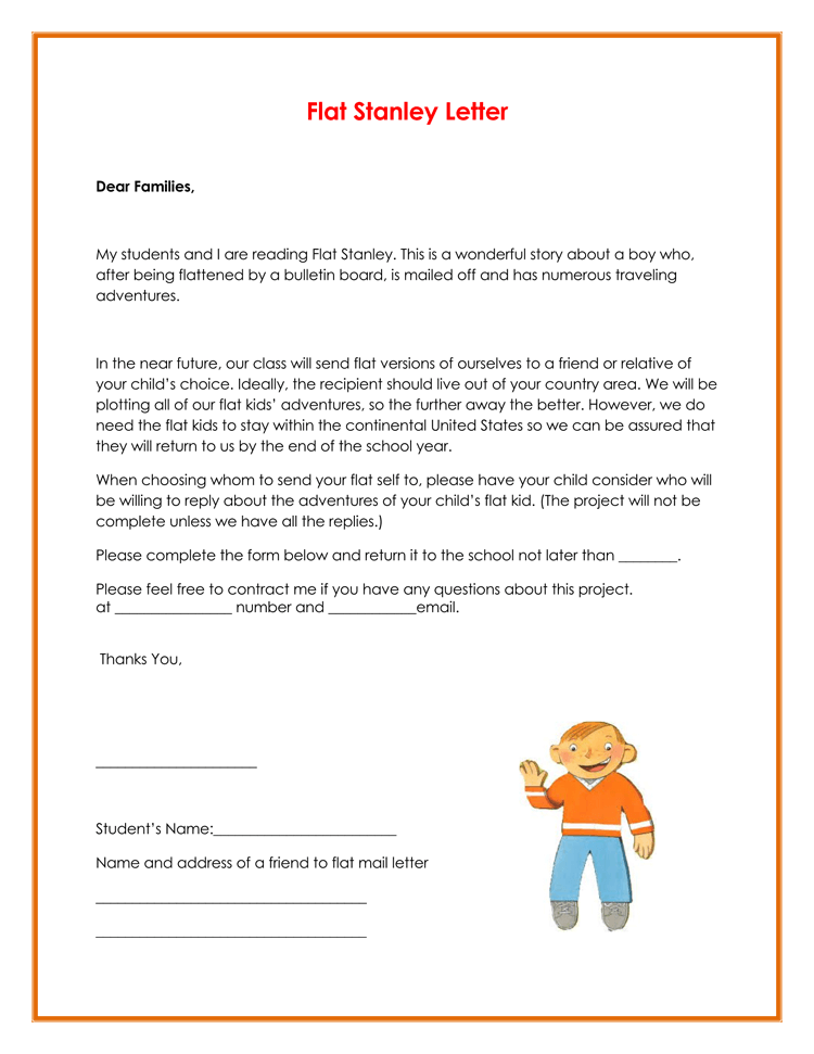 20 FREE Printable Flat Stanley Templates Letters