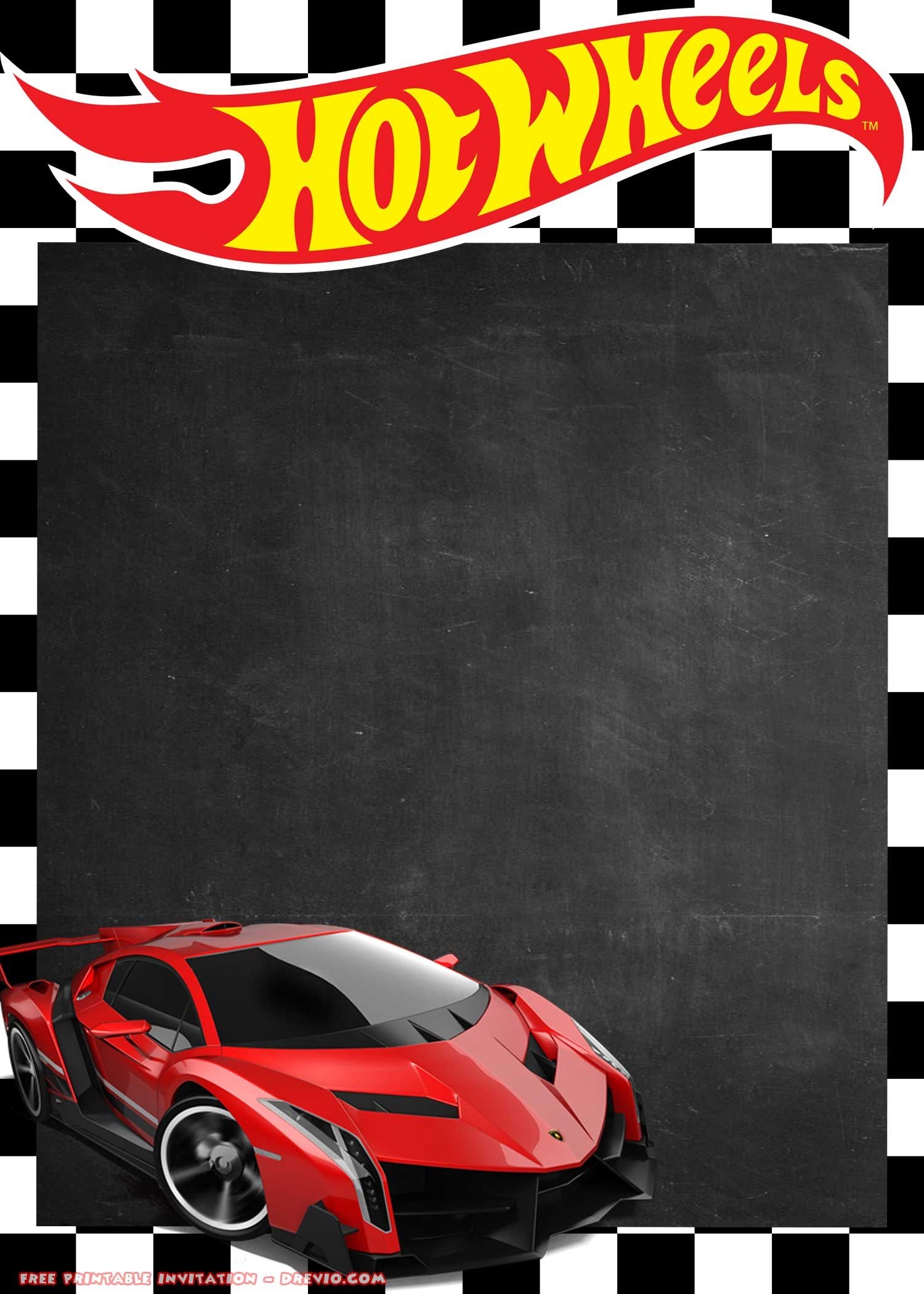 20 Hot Wheels Party Invite Free Printables Hot Wheels Birthday Hot