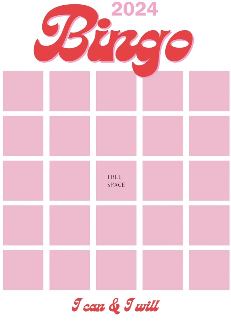 2025 Blank Bingo Card Templates