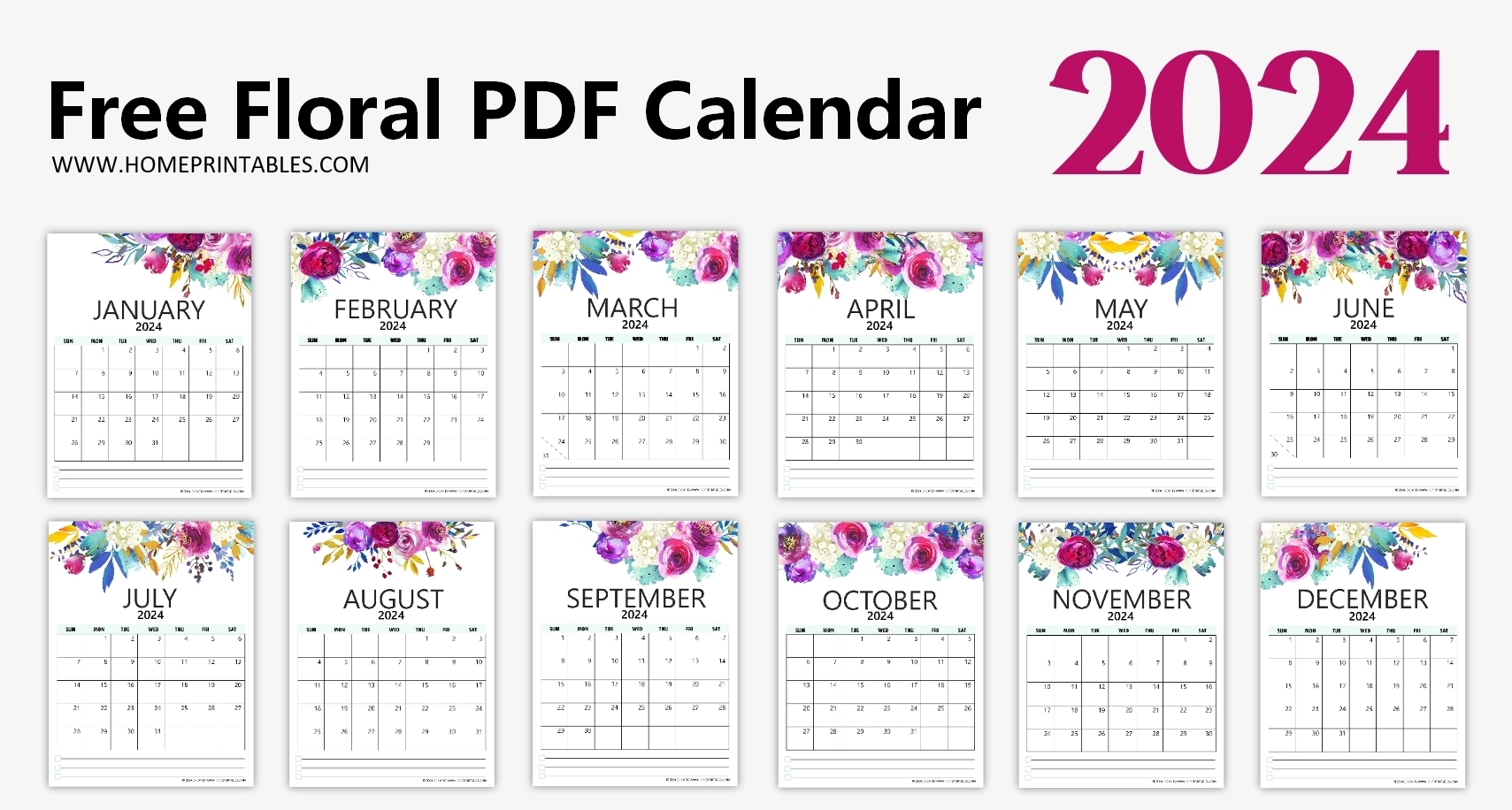 Blank Calendar Templates Pdf Free Download