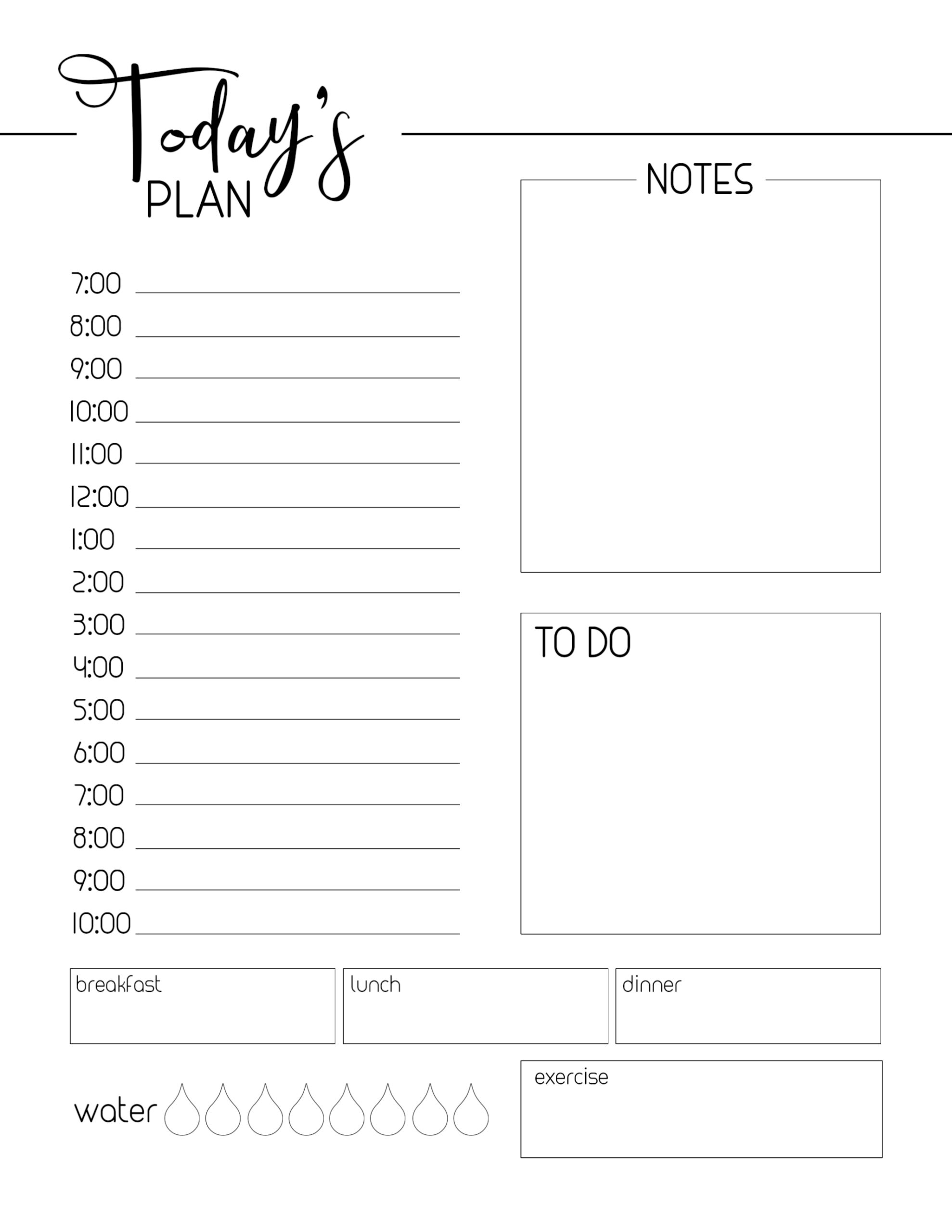 2025 Printable Calendar Free Daily Planner Sheets Hunter Mustafa