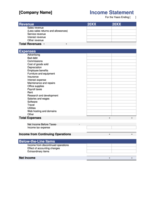 23 Income Statement Templates Free To Download In PDF