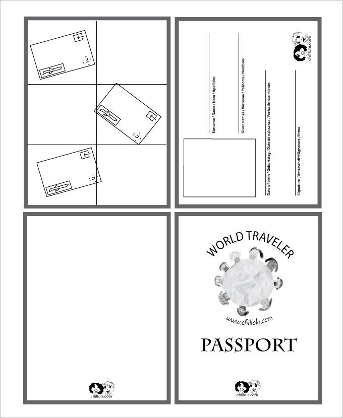 24 Passport Templates Free PDF Word PSD Designs Passport Template
