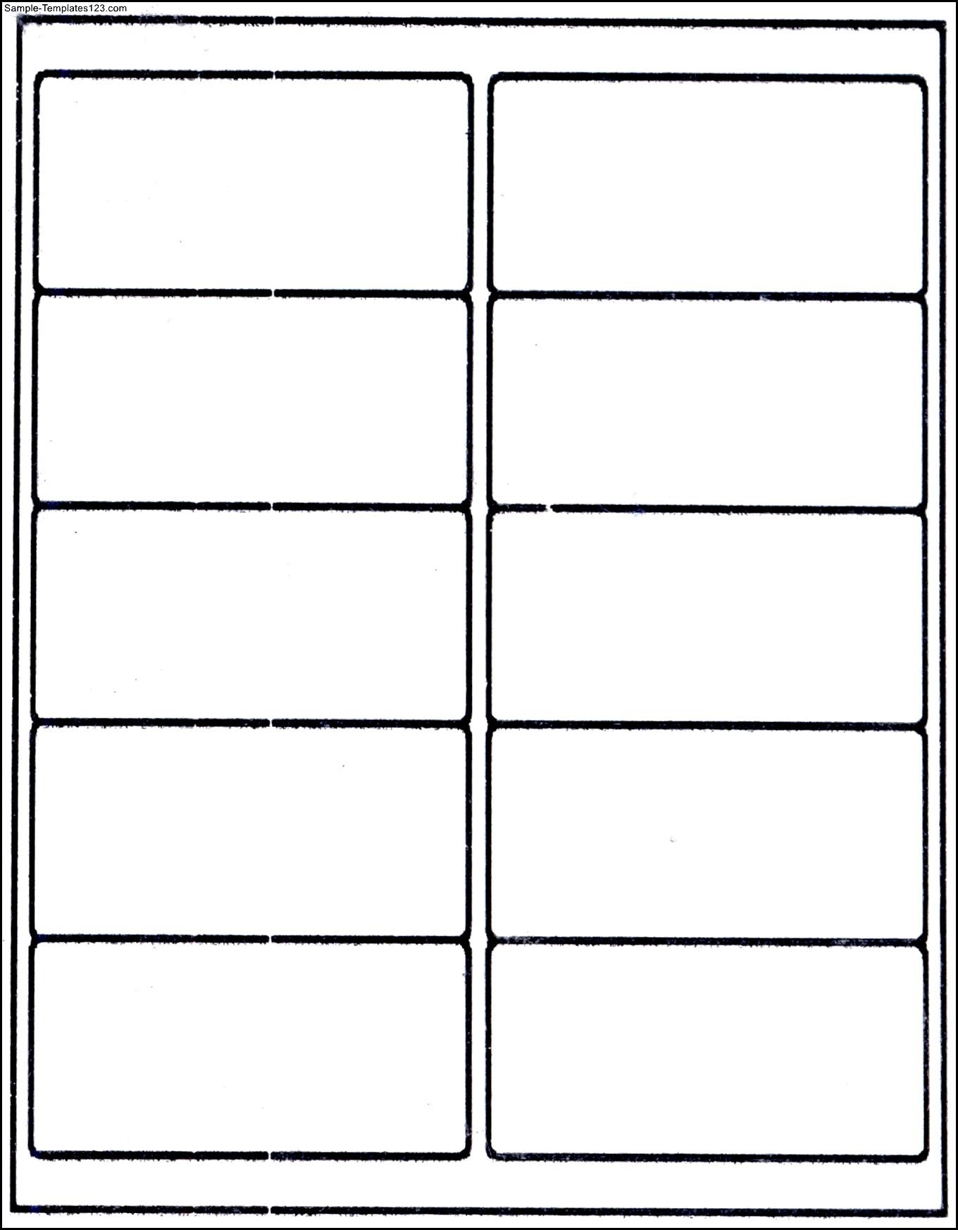 2In X 4In Label Template Printable Word Searches
