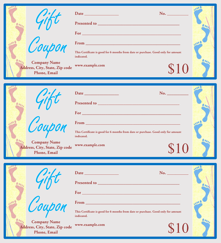 30 Best DIY Gift Coupon Templates Word Free Printable