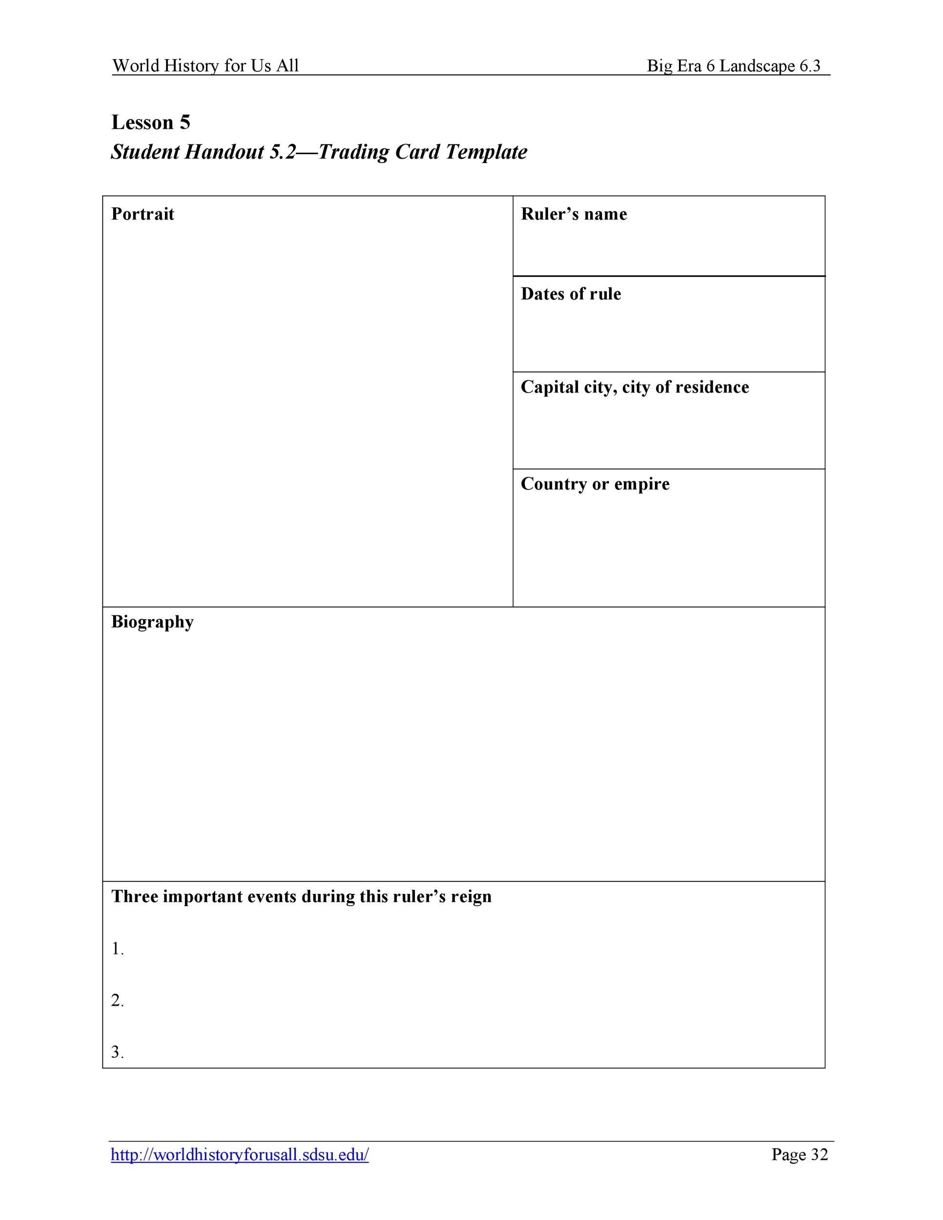33 Free Trading Card Templates Baseball Football Etc TemplateLab