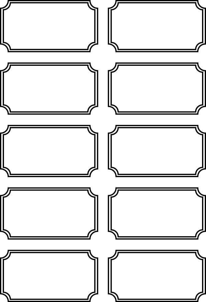36 Editable Blank Ticket Template Examples For Event Thogati Thogati 