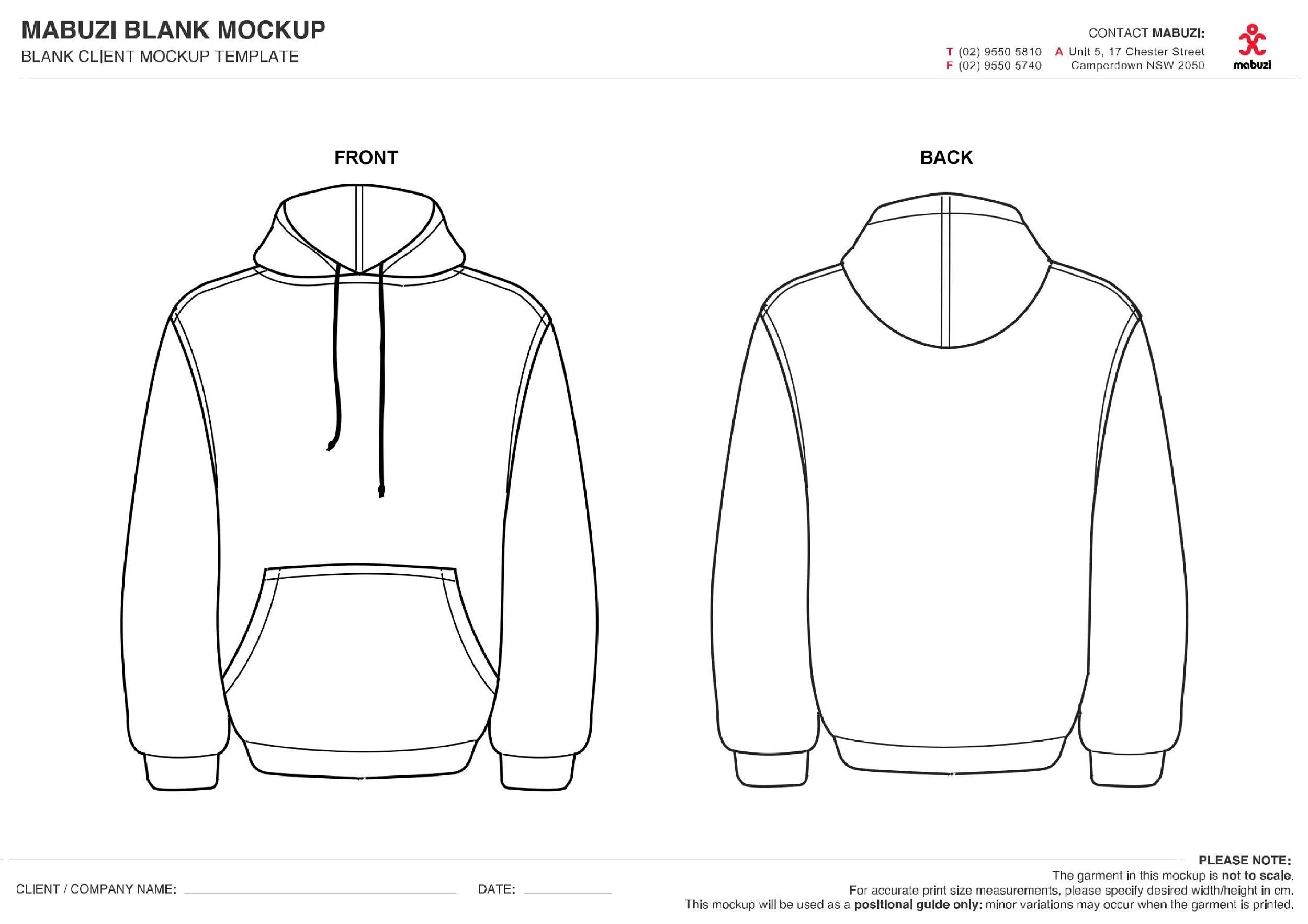 39 Blank Hoodie Templates Hoodie Mockups TemplateLab Hoodie