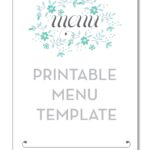 4 Best Images Of Free Printable Blank Menu Templates Free Printable