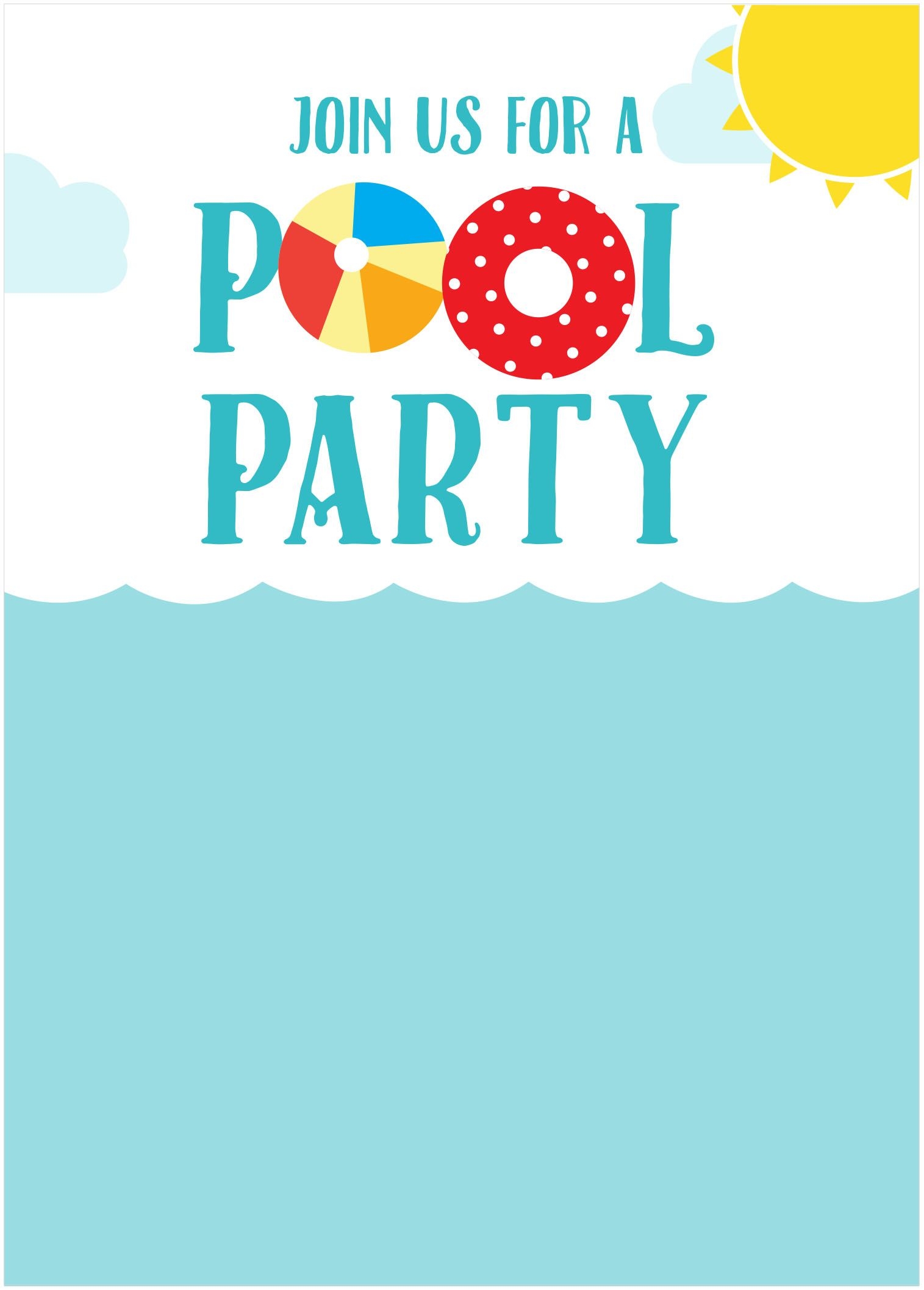 4 Free Printable Summer Party Invitations Pool Party Invitation