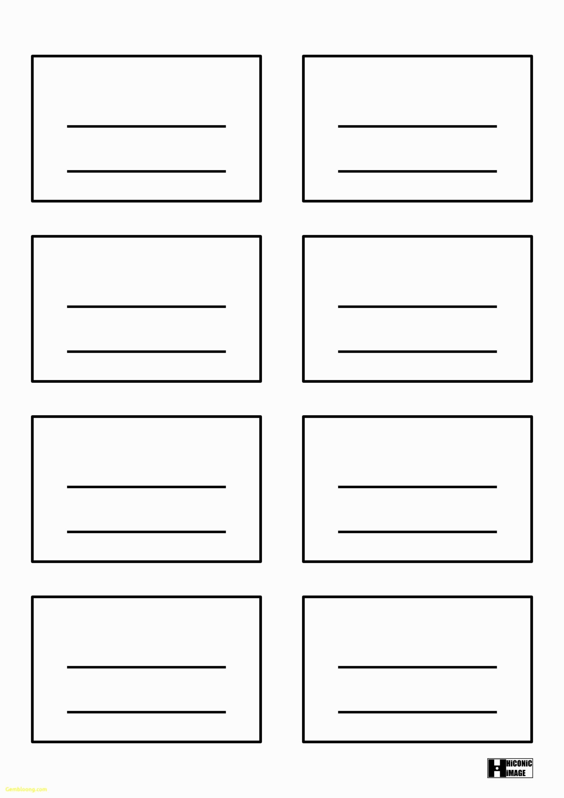 Blank 4X6 Index Card Templates
