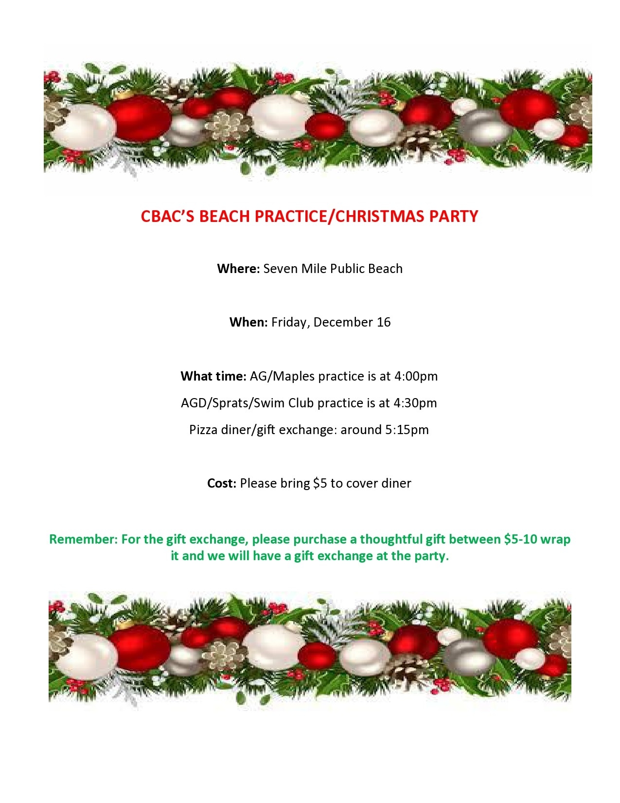Blank Christmas Flyer Templates