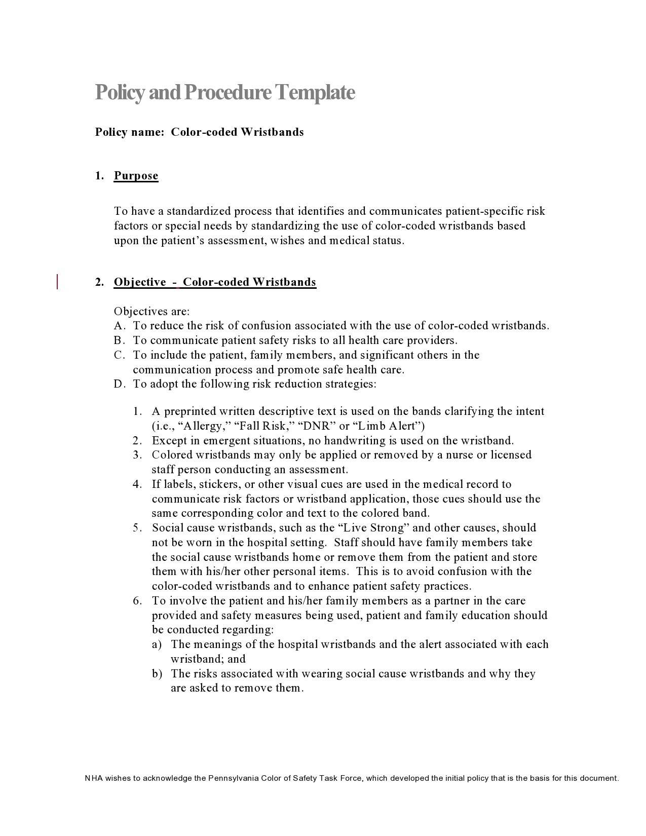 50 Free Policy And Procedure Templates Manuals TemplateLab