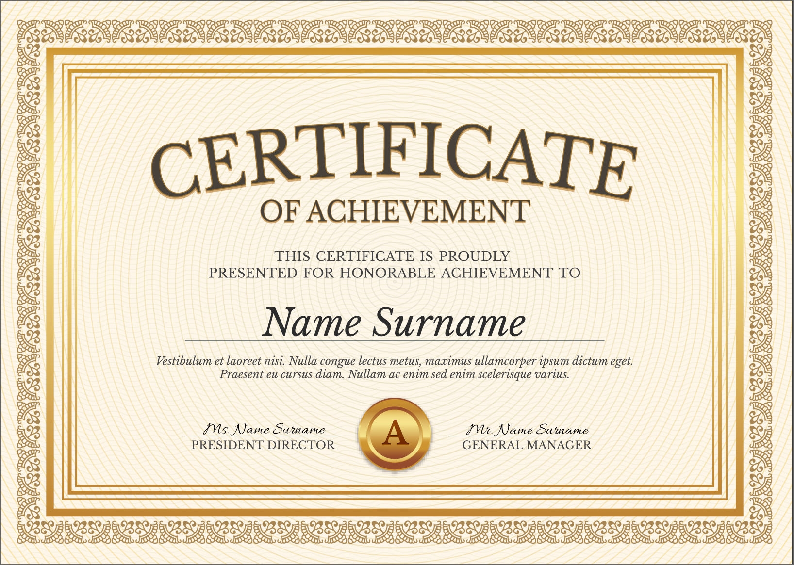 Blank Certificate Templates Word