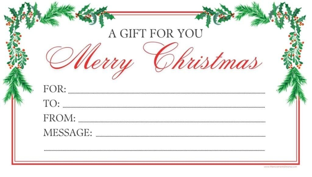 Blank Tattoo Gift Certificate Templates