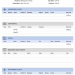 6 Travel Itinerary Templates Word Excel Templates With Blank Trip