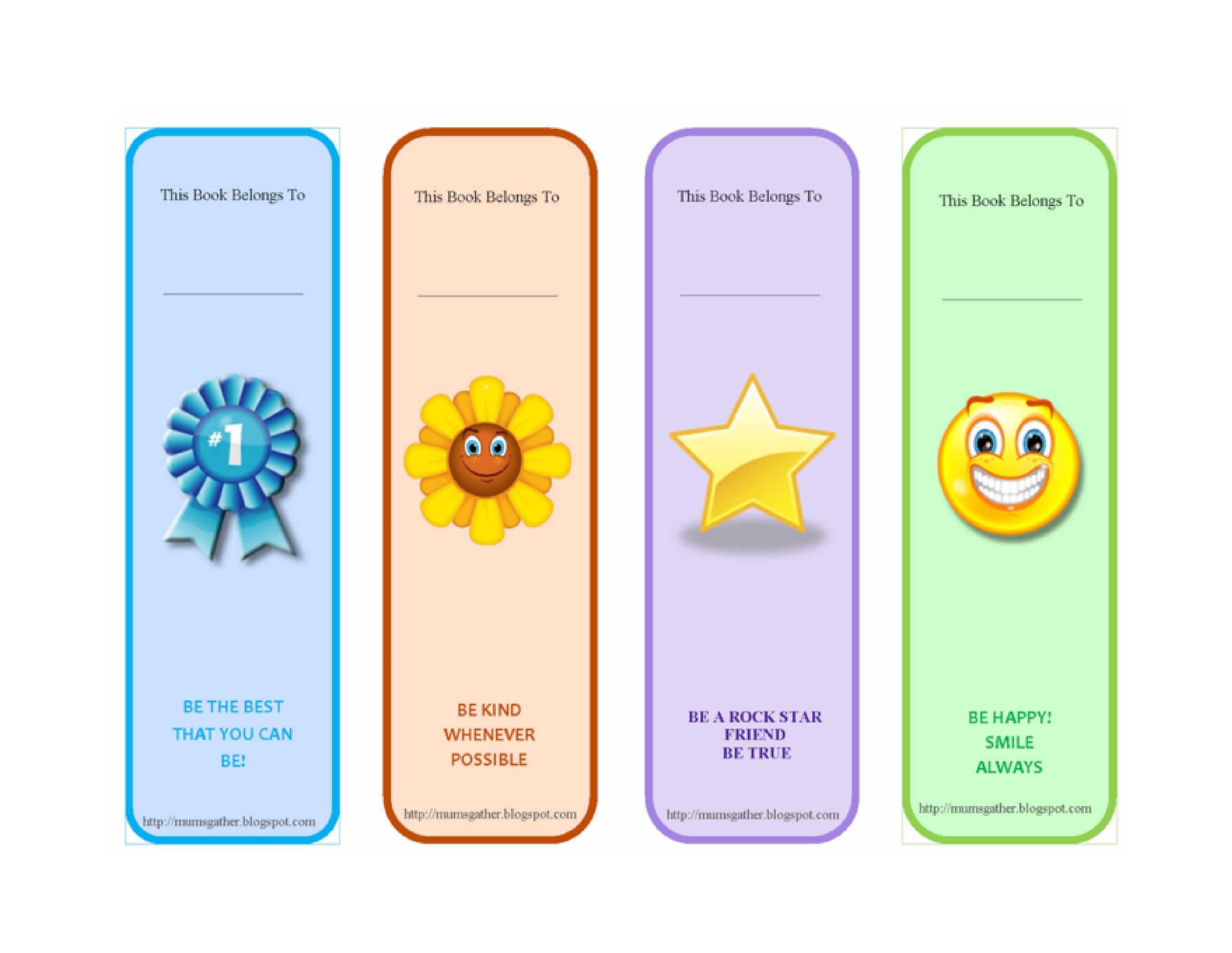 67 SAMPLE PRINTABLE BOOKMARKS SamplePrintable2