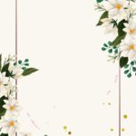 7 Elegant White Aristocrat Floral Wedding Invitation Templates
