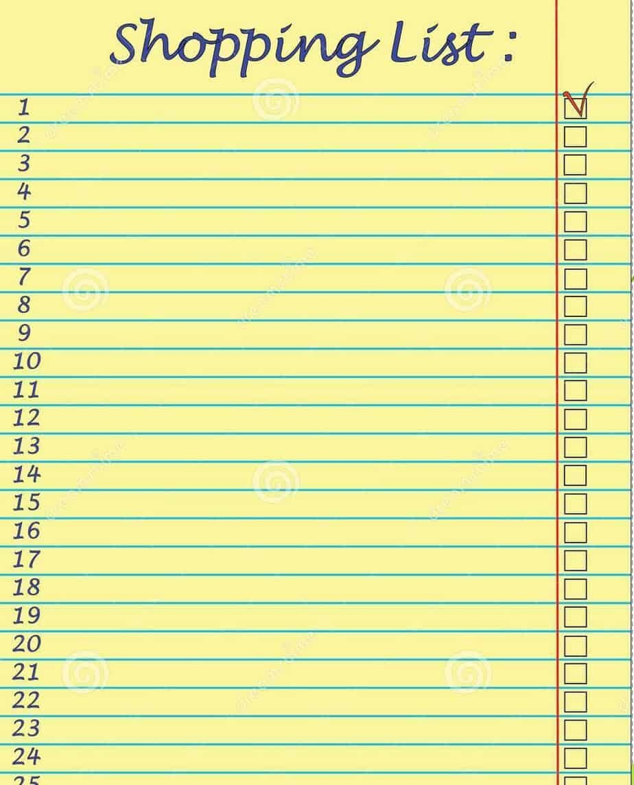 7 Shopping List Templates Excel PDF Formats