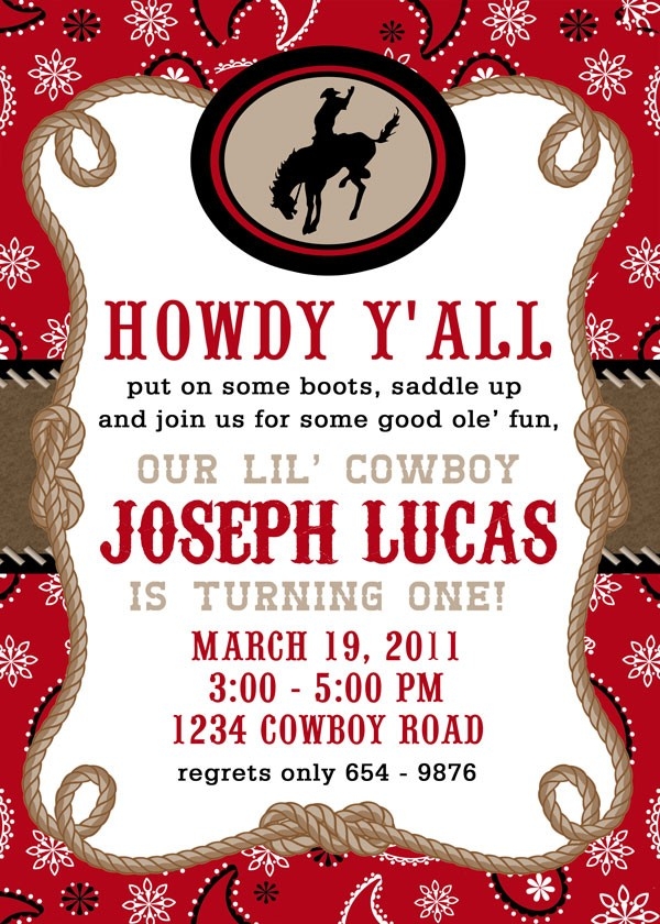 8 Best Images Of Printable Western Birthday Invitations Free