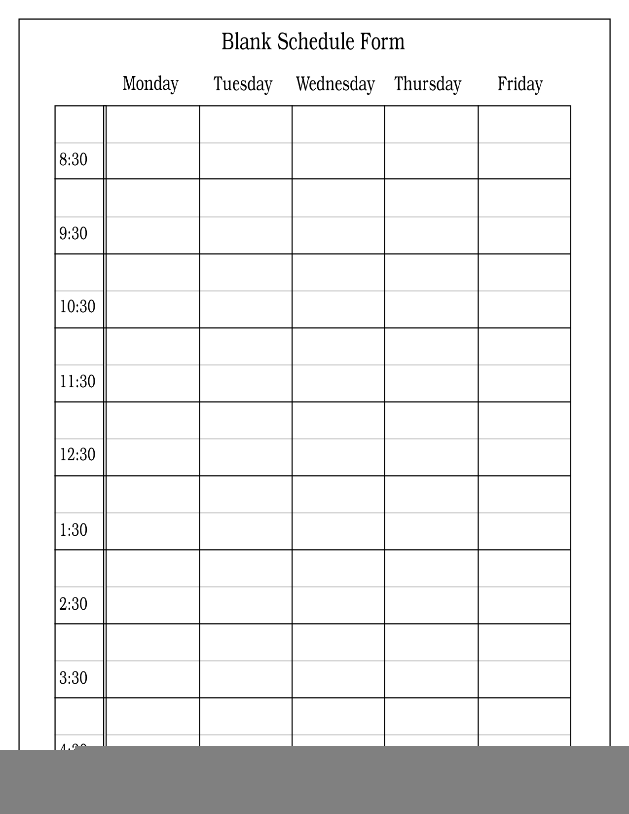 8 Week Blank Calendar Printable Example Calendar Printable