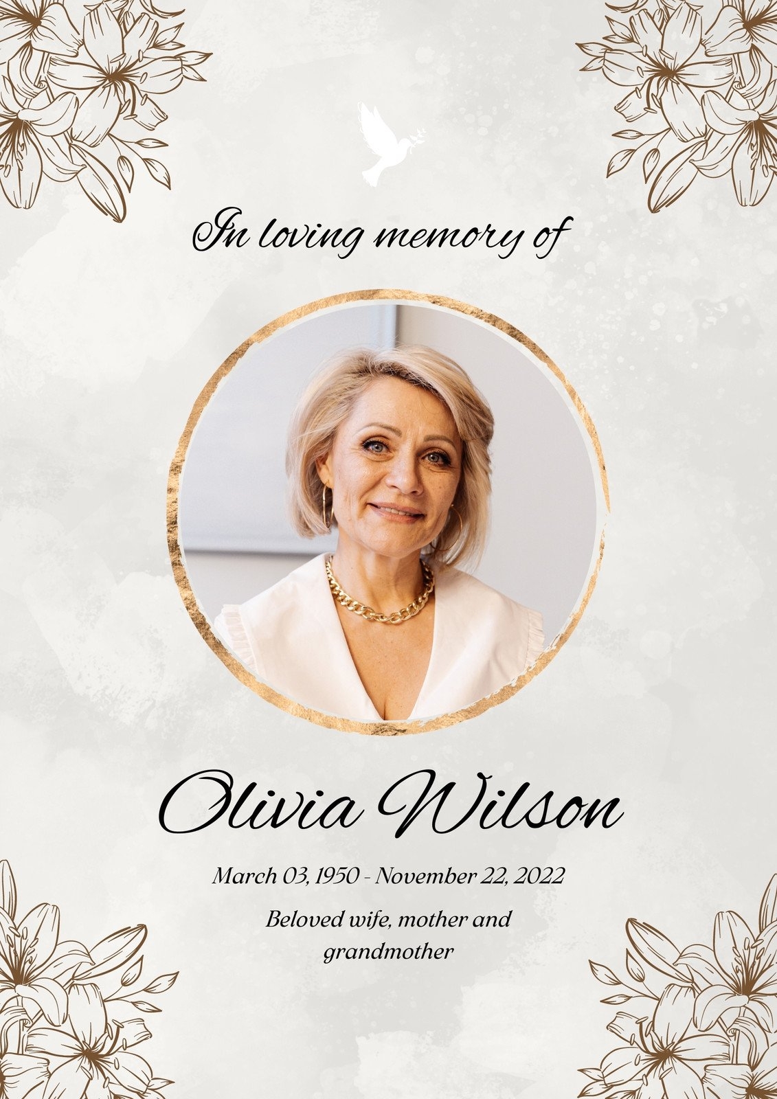 8x11 Obituary Psd Online Www Hayatiaygun