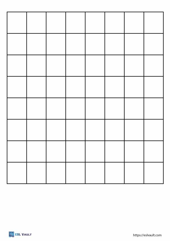 9 Free Blank Word Search Templates PDF ESL Vault