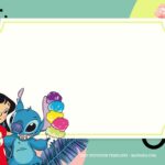 9 Happy Summer With Lilo And Stitch Birthday Invitation Templates