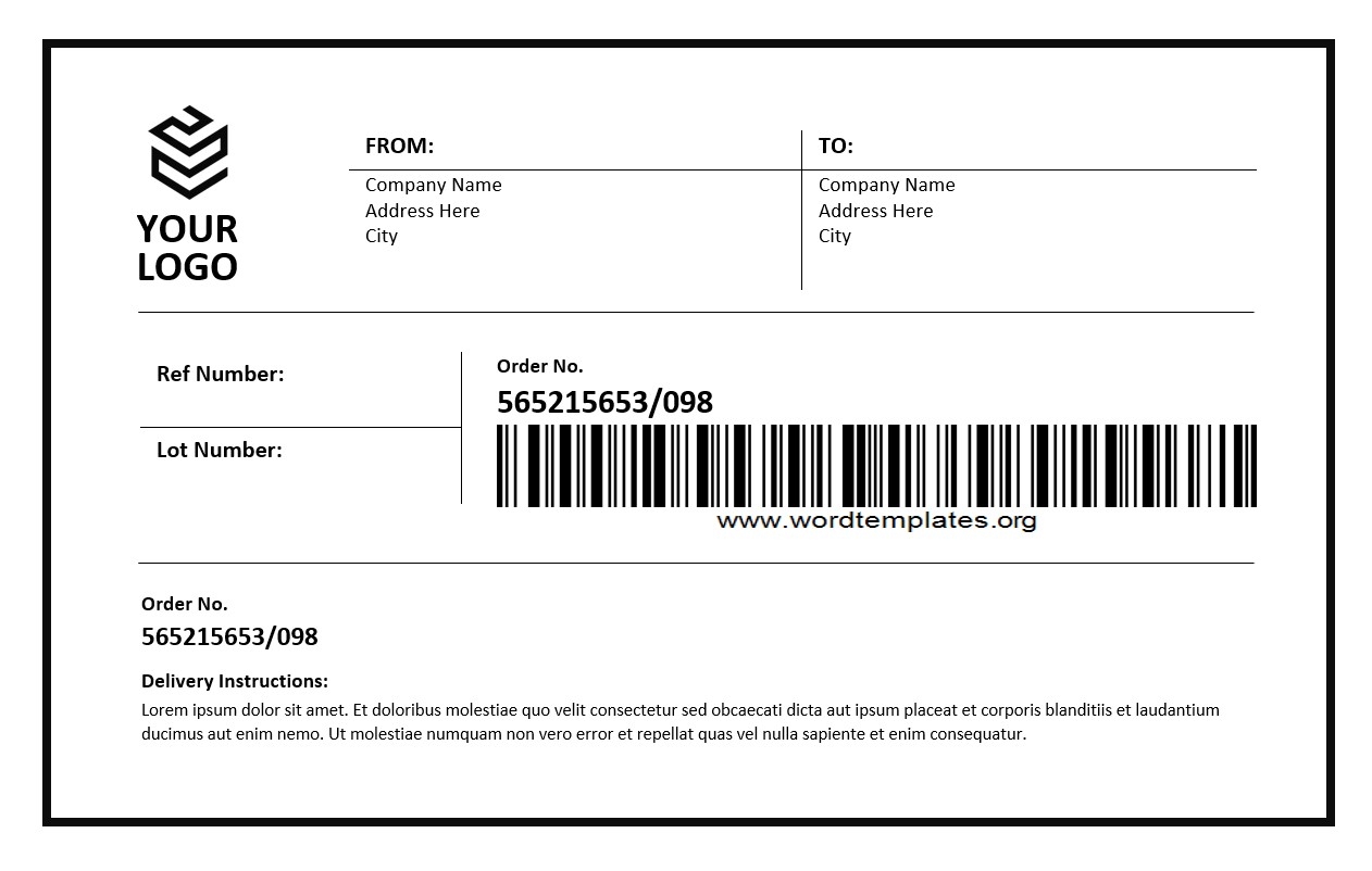 Address Label Telegraph