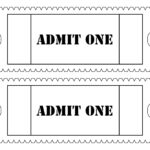 Admit One Ticket Templates 10 Free PDF Printables Printablee
