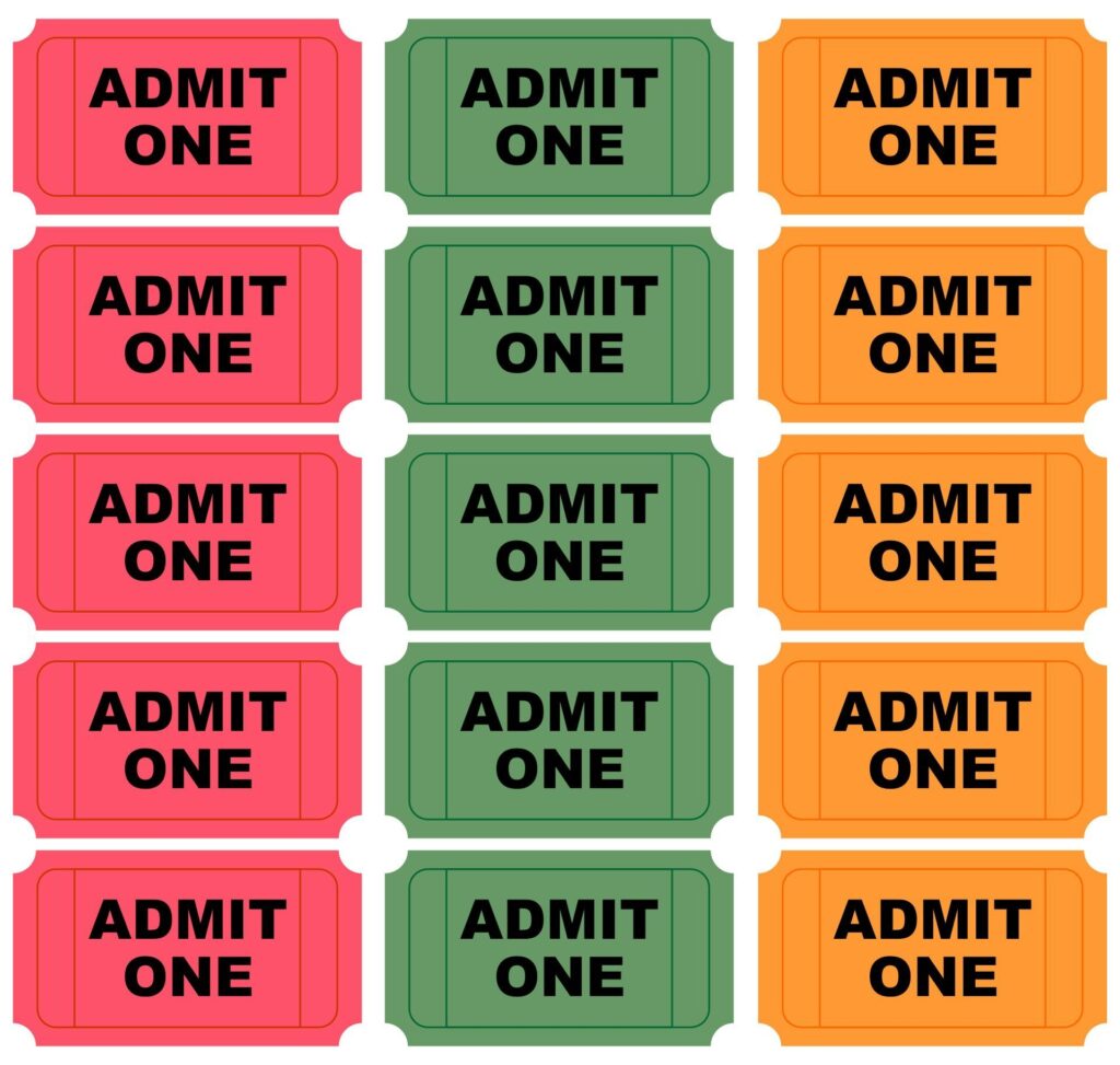 Admit One Ticket Templates 10 Free PDF Printables Printablee