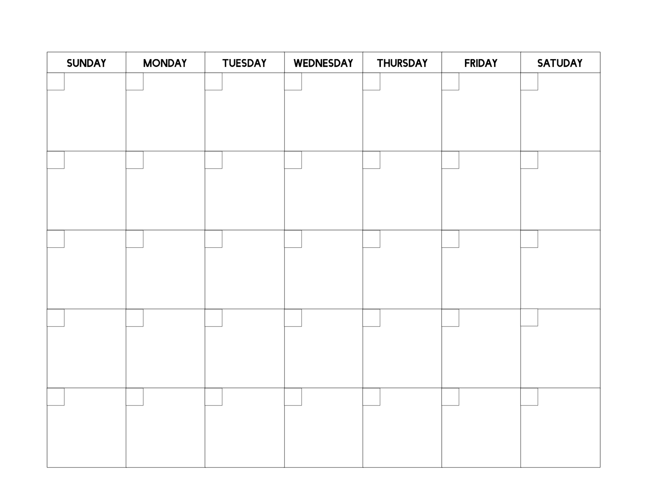 Aesthetic Blank Calendar Berte Celisse