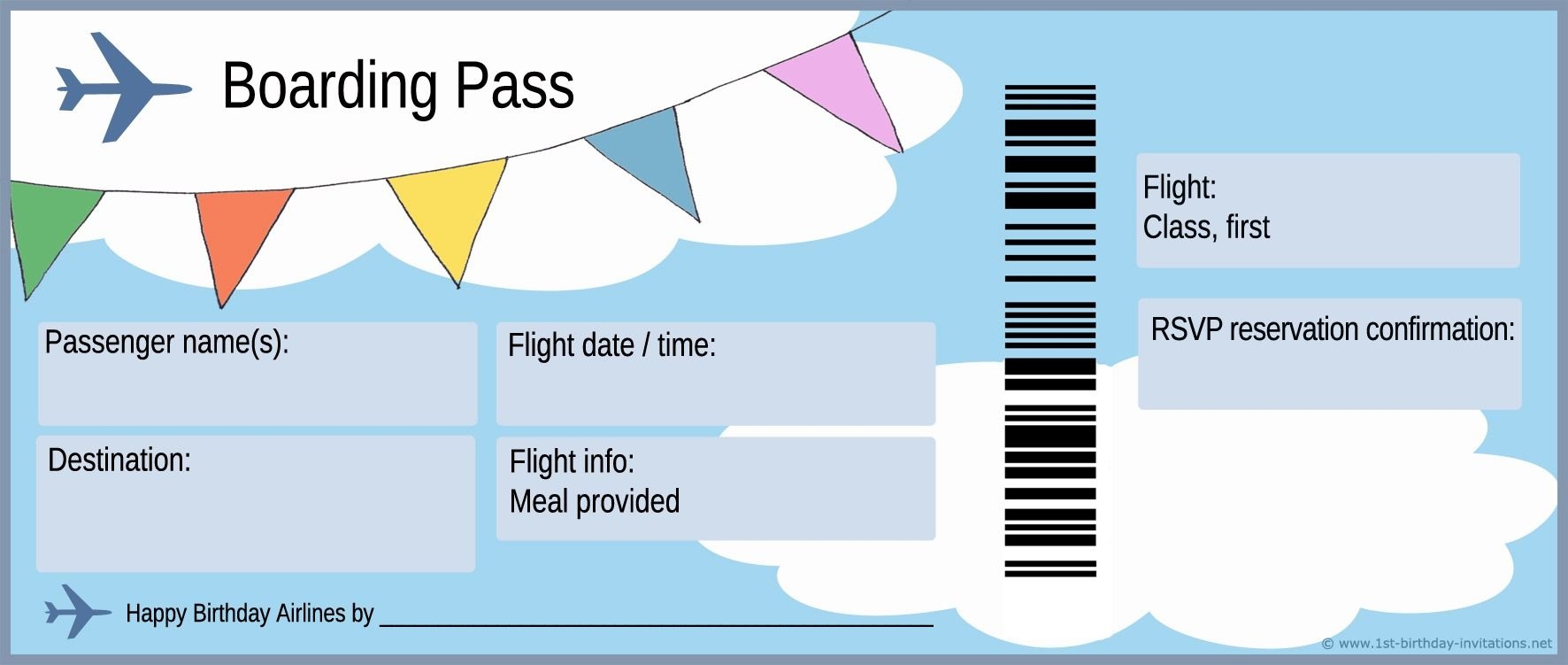 Airline Ticket Template Doliquid Pertaining To Plane With Plane