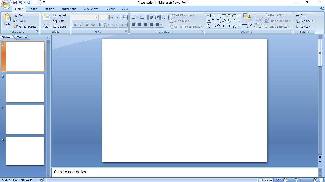 Always Open Blank Slide In PowerPoint Set Blank Slide Layout Easy