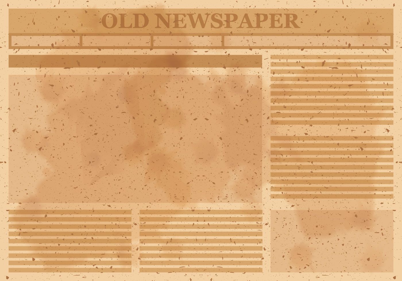 An Old Newspaper Is Shown On A Brown Background