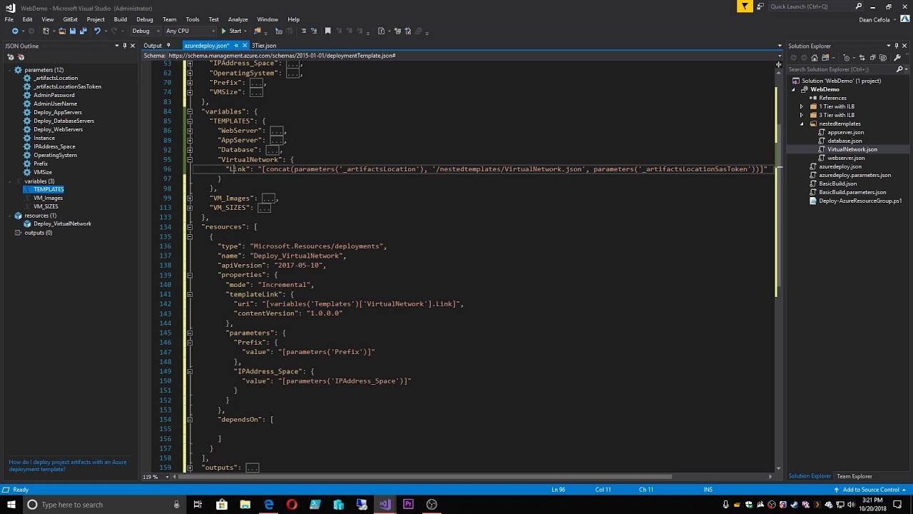 Arm Templates For Beginners Nested Templates ARM Templates 5 YouTube