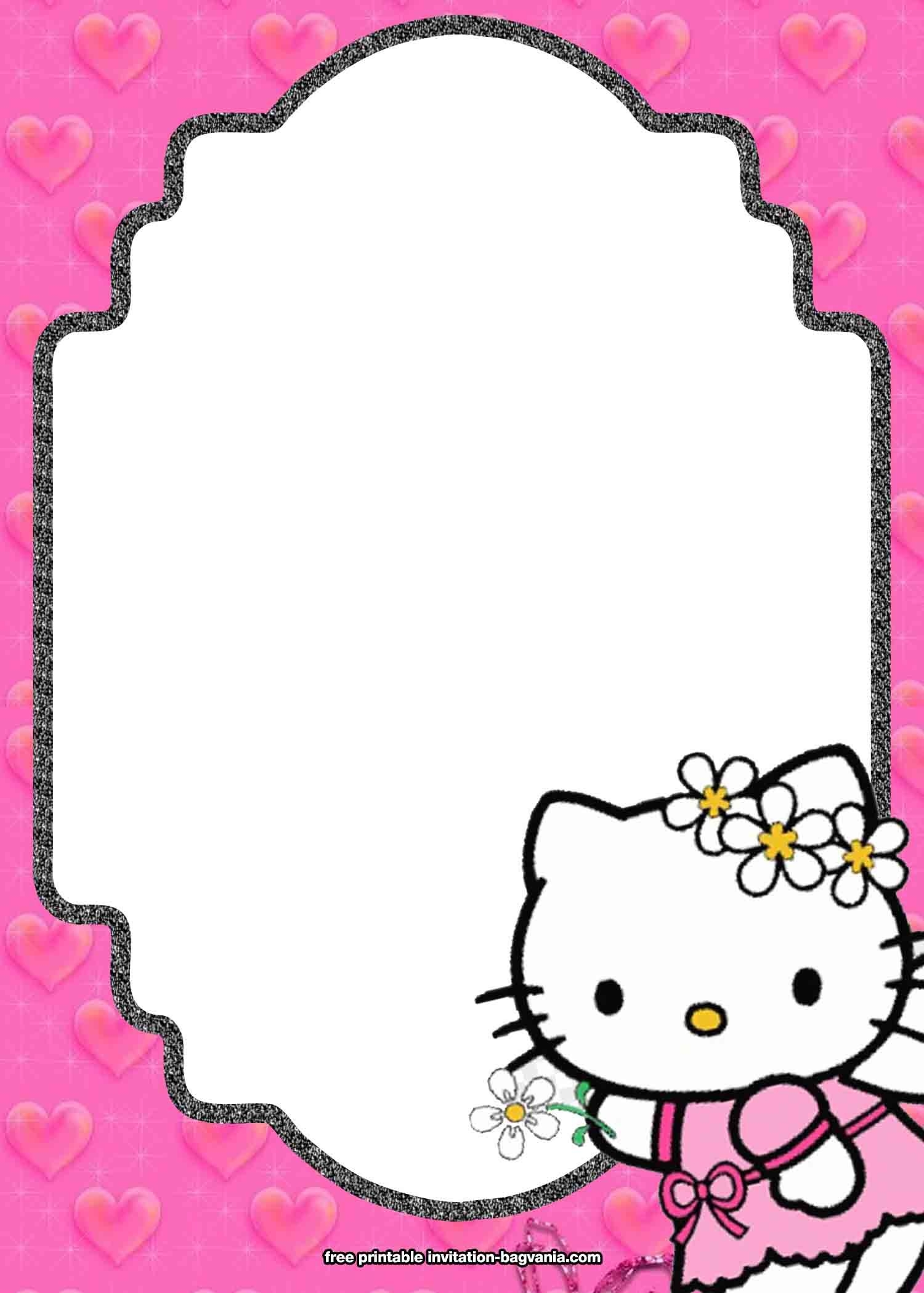 Awesome 10 FREE Personalized Hello Kitty Invitation Templates Free 