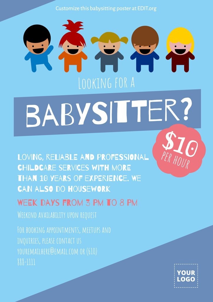 Babysitting Flyer Printable