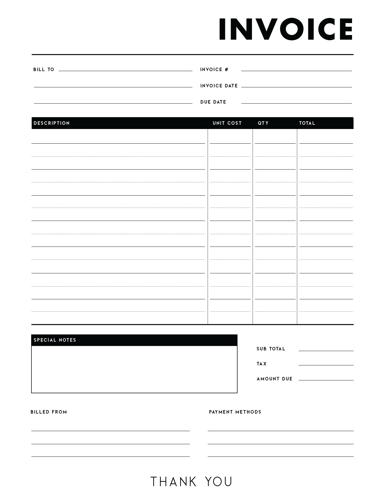 Bank Invoice Template At Vanaddisynblog Blog