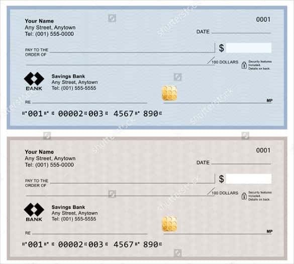Blank Check Templates Free Download