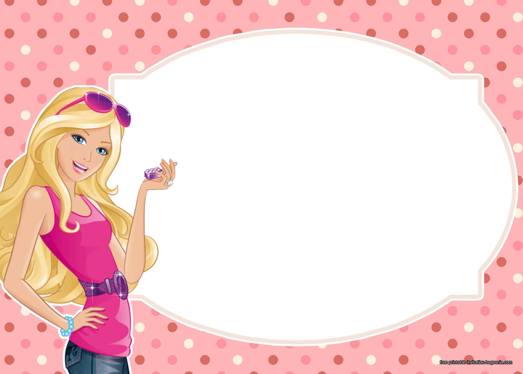 Barbie Invitation Template Free Printable Templates