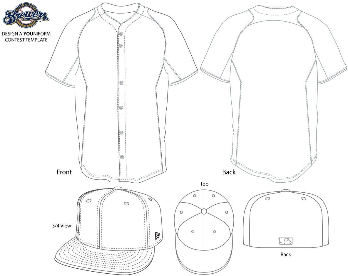 Baseball Jersey Template Clip Art Library
